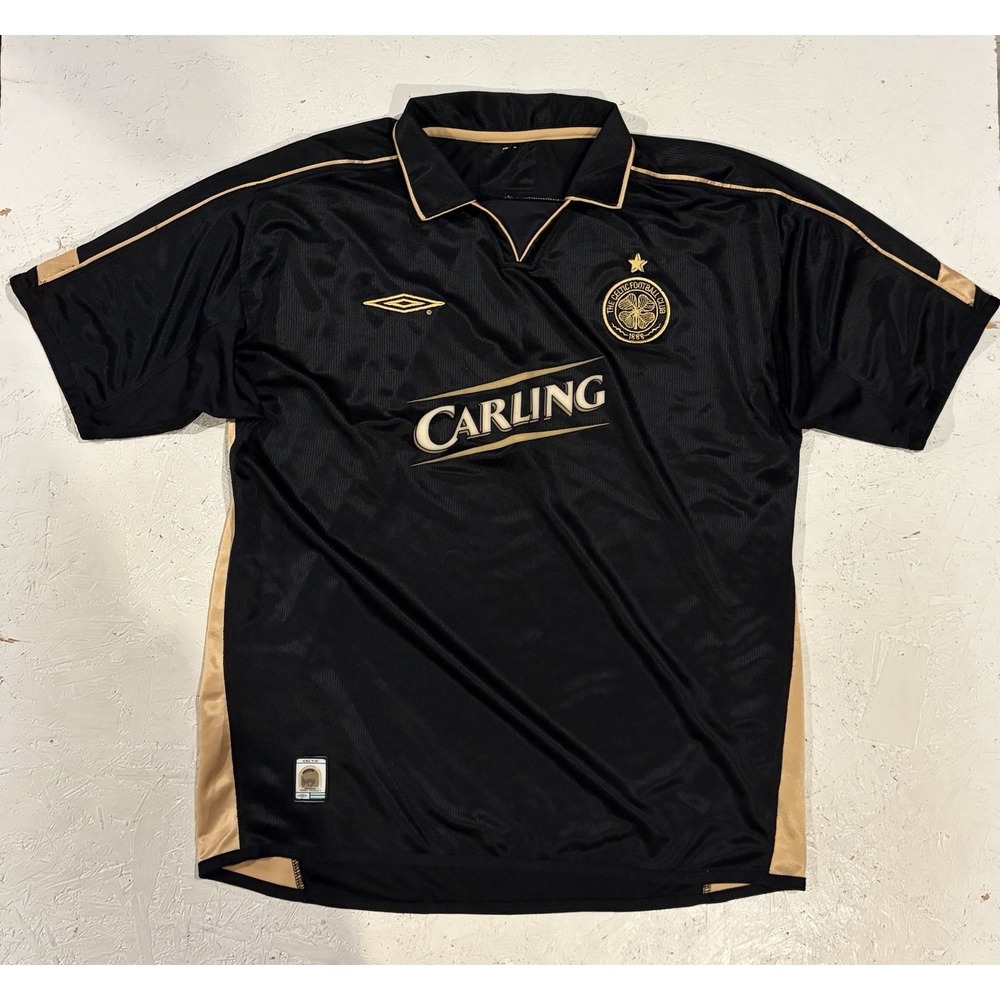 Umbro Celtic 2003/2004 Away Short Sleeve Football Shirt Soccer Jersey Mens L